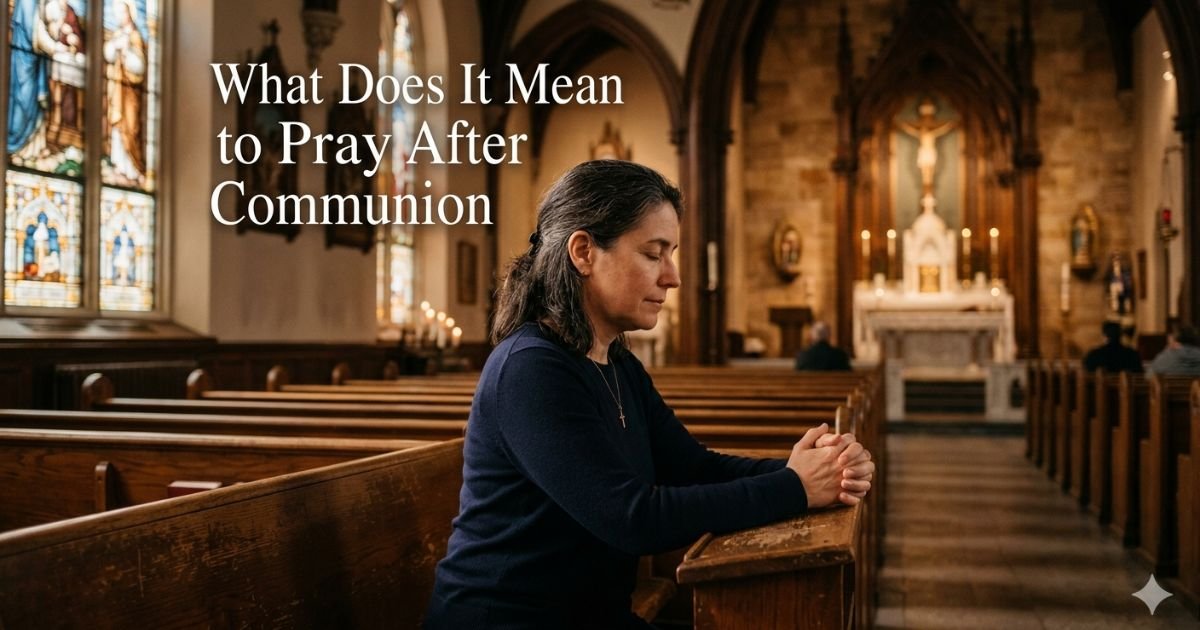 What Does It Mean to Pray After Communion