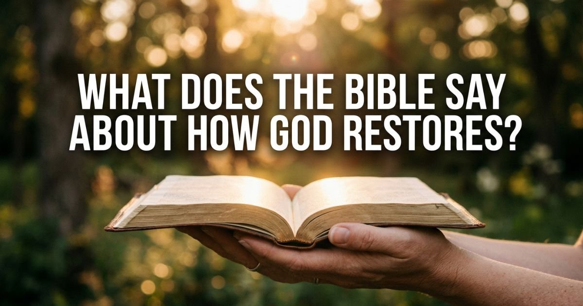 What Does the Bible Say About How God Restores?