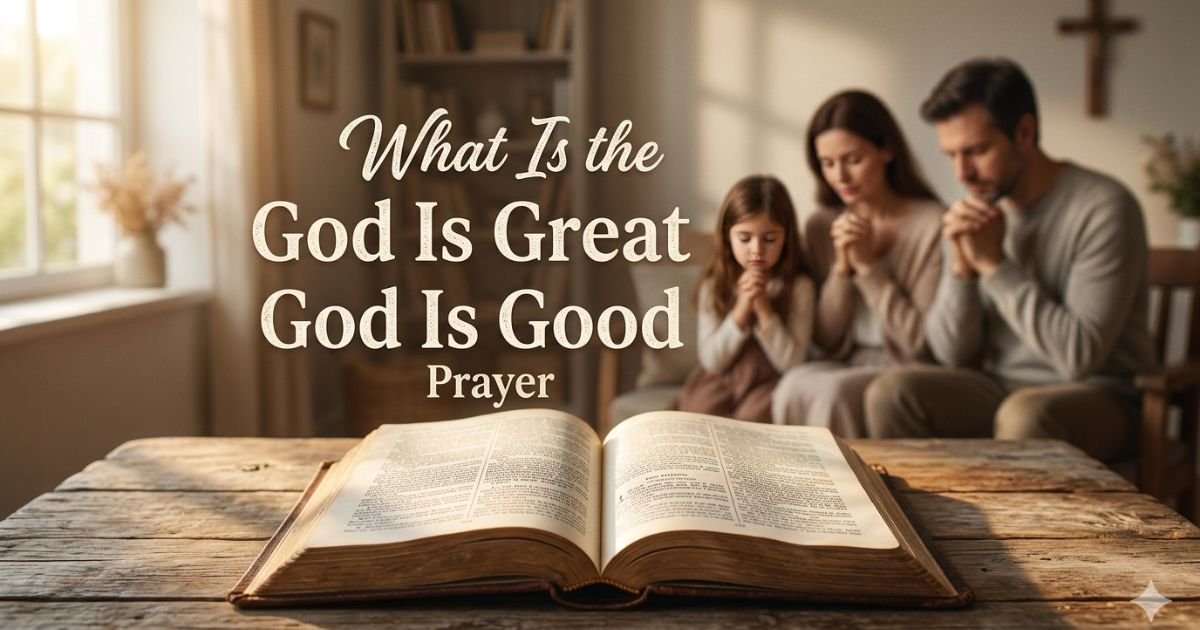 What Is the God Is Great God Is Good Prayer