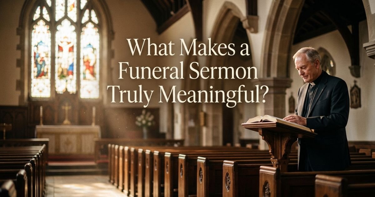 What Makes a Funeral Sermon Truly Meaningful?