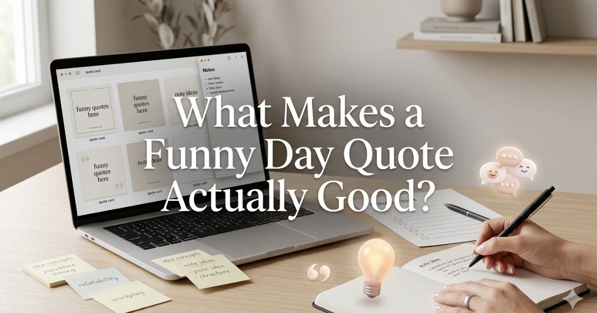 What Makes a Funny Day Quote Actually Good?