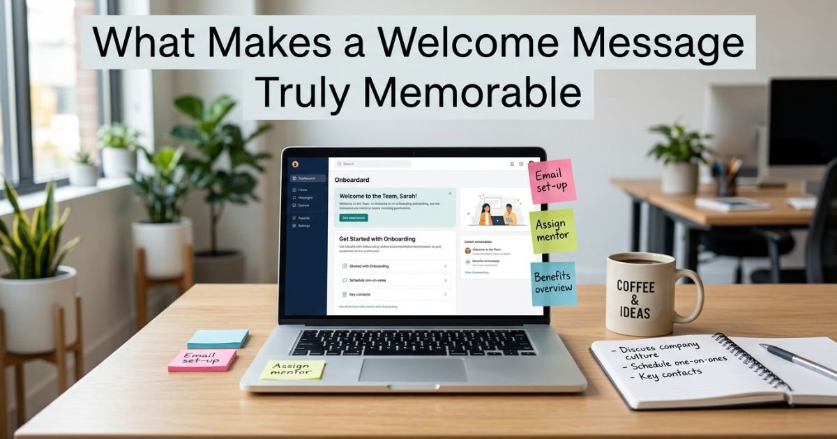 What Makes a Welcome Message Truly Memorable