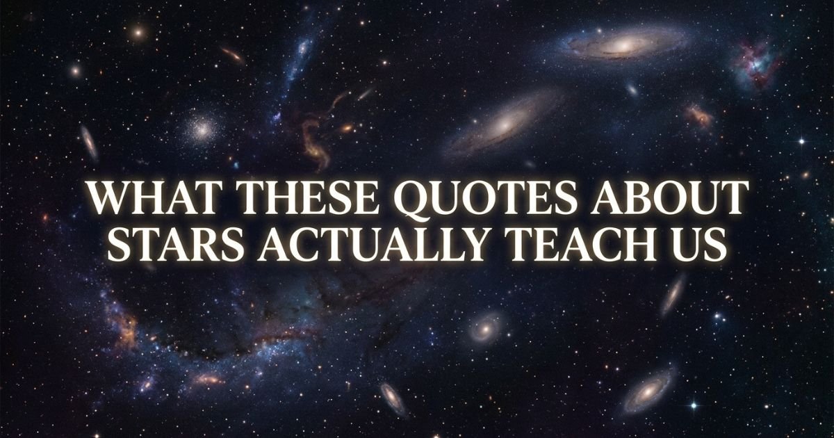 What These Quotes About Stars Actually Teach Us