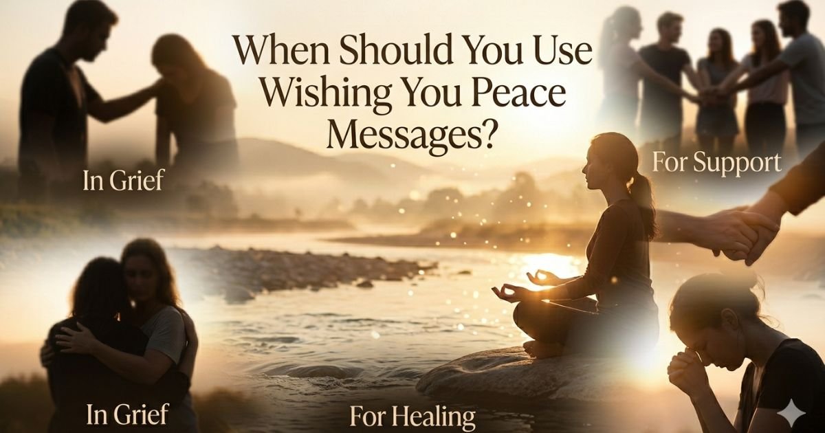 When Should You Use Wishing You Peace Messages?
