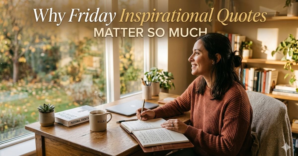 Why Friday Inspirational Quotes Matter So Much
