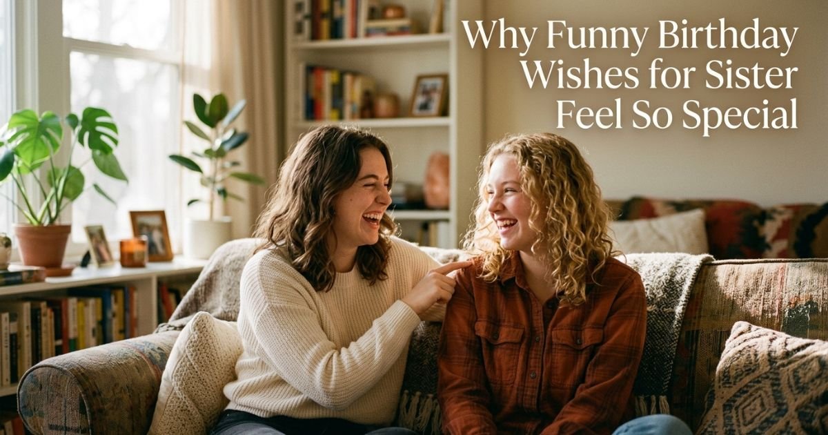 Why Funny Birthday Wishes for Sister Feel So Special