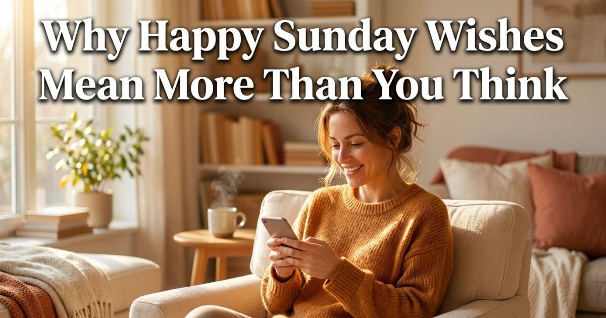 Why Happy Sunday Wishes Mean More Than You Think